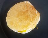 A picture of step 8 of Semolina pancakes spicy sandwiches.