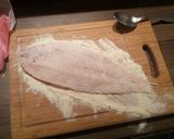 A picture of step 1 of Flounder filet "Meuniere".