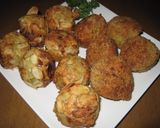 A picture of step 13 of Sweet Potato Croquettes with Cheese and Bacon.