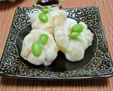 A picture of step 7 of Microwave-Steamed Shrimp and Hanpen Bites.