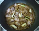 A picture of step 5 of Excellent Pork Belly Block & Japanese Leek in Delicious Sauce.