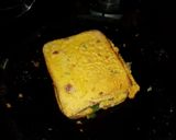 A picture of step 5 of Cheesy besan bread toast.