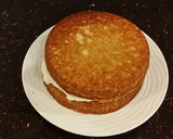 A picture of step 20 of Vanilla Layer Cake with Lemon Cream Filling and Lemon Whipped Cream Frosting.