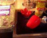 A picture of step 1 of Chopped Salad/ Greek Style.