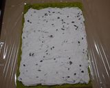 A picture of step 9 of Easy & Fluffy Matcha Green Tea Chiffon Swiss Roll.