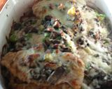 A picture of step 5 of Chicken Lombardy.