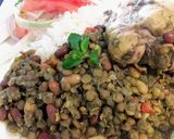Foto del paso 5 de la receta Mix de Lentejitas y Frejoles con Pollo en Salsa Verde a lo Carmelita