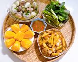 Hình bước làm 3 của món Sườn non nấu khoai môn