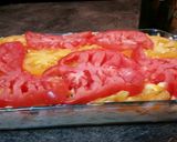 A picture of step 8 of Baked Mac and Cheese with tomatoes.
