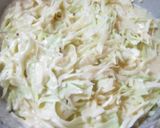 A picture of step 1 of Cheese, Seafood, and Corn Pizza-Style Okonomiyaki.