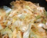 A picture of step 3 of Fried Cabbage with BACON.