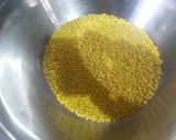 A picture of step 1 of Kadhi khichri & Gurde ka Salan ki thaali.