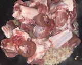 A picture of step 2 of Mutton Makhni.
