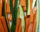 A picture of step 2 of Carrot & Courgette french fries.