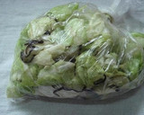A picture of step 4 of Instant Cabbage and Shio-Konbu Tsukemono Pickles.
