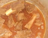 A picture of step 4 of Mutton Qorma.