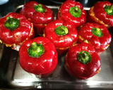 Foto del paso 7 de la receta: Pimientos rellenos con hortalizas y arroz (horno)