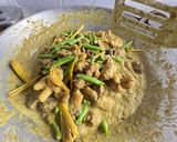 Gambar langkah 8 resipi Rendang Kacang Panjang & Hati Pedal Ayam.