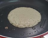 A picture of step 5 of Sinasir (rice pancake).