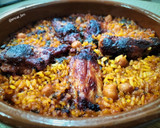 Foto del paso 6 de la receta: Arroz al horno con garbanzos y alitas de pollo adobadas