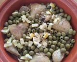 Une image de l'étape 2 de #Février, Tajine de poulet aux olives et citron.