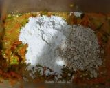 A picture of step 2 of Savory Zucchini and Carrot Muffins.