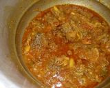 A picture of step 5 of Giya tori gosht(Sponge gourd with mutton).