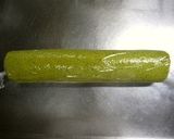 A picture of step 8 of Adzuki Cream Filled Matcha Swiss Roll.