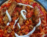 A picture of step 6 of Cheese stuff parda pizza(without oven).