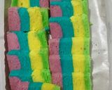 Foto langkah ke 7 dari resep Bolu kukus warna warni#berburucelemekemas.