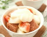A picture of step 5 of Easy Asian Pear & Fig Dessert with Sandwich Bread.