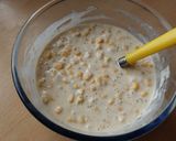 A picture of step 3 of Vickys Sweetcorn Fritters, GF DF EF SF NF.