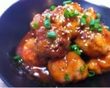 A picture of step 6 of Okara Meatballs with a Thick Ketchup Sauce.