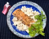 A picture of step 8 of [Rice Cooker Version] Salmon with Tofu.