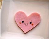 A picture of step 2 of Valentine's Day Heart Charaben.