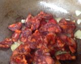 A picture of step 5 of My Chorizo and Chicken Gratin 💜💚.