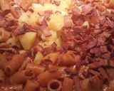A picture of step 4 of One pot "Hawaiian"pasta.