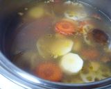 A picture of step 4 of Our Family's Zouni - Regional Recipe from Yame, Fukuoka.