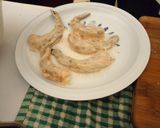 A picture of step 7 of Dynamite Prawns.