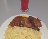 A picture of step 5 of Carrot Rice.