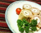 A picture of step 3 of Thick Chikuwa Wraps.