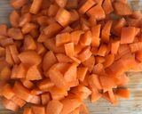 A picture of step 2 of Carrot and Daikon Miso Soup - vegan.