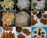 A picture of step 2 of Samak aata and baby corn fritters.