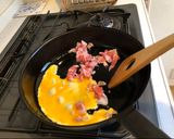 A picture of step 2 of Japanese Fried Rice.