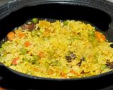 A picture of step 4 of Pulao with Sprouted Basmati Rice, Coconut Milk and Vegetables.