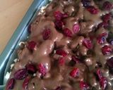 A picture of step 4 of Vickys Chocolate Cranberry Popcorn Bars, GF DF EF SF NF.