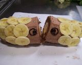 A picture of step 16 of Chocolate & Banana Carp Banner Cake for Kid's Day.