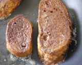 A picture of step 6 of Cocoa French Toast with Cream Cheese and Jam.