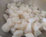A picture of step 1 of BESAN WAALI MOOLI..