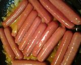 A picture of step 2 of Roasted Hotdogs in Spicy Honey Mustard Sauce.